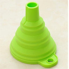 Load image into Gallery viewer, CHASANWAN 1pc Mini Silicone Gel Foldable Collapsible Style Funnel Hopper Kitchen Cooking Tools Kitchen Goods Kitchen Accessories