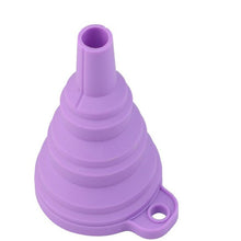 Load image into Gallery viewer, CHASANWAN 1pc Mini Silicone Gel Foldable Collapsible Style Funnel Hopper Kitchen Cooking Tools Kitchen Goods Kitchen Accessories