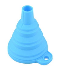 Load image into Gallery viewer, CHASANWAN 1pc Mini Silicone Gel Foldable Collapsible Style Funnel Hopper Kitchen Cooking Tools Kitchen Goods Kitchen Accessories