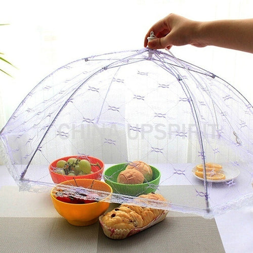 Umbrella Lace Folding Anti-fly Mosquito Table Food Dish Cover Kitchen Accessories Household Kitchen Gadget Cocina Accesorio,Q