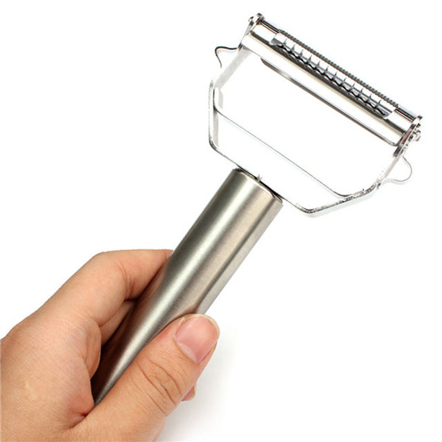 1PCS Multifunction Stainless Steel Julienne Peeler Vegetable Peeler Double Planing Grater Kitchen Accessories Cooking Tools