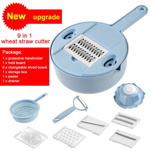 Manual Vegetable Cutter With Steel Blade Potato Peeler Carrot Grater Mandoline Vegetable Slicer Kitchen Accessories