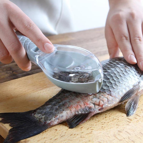 Fish scale brush scraper kitchen cooking gadget scraping brush fishing tool accessories peeler quick cleaning fish skin