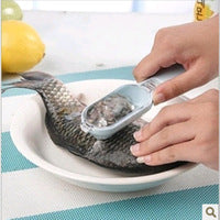 Fish scale brush scraper kitchen cooking gadget scraping brush fishing tool accessories peeler quick cleaning fish skin