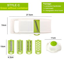Load image into Gallery viewer, Manual Vegetable Cutter With Steel Blade Potato Peeler Carrot Grater Mandoline Vegetable Slicer Kitchen Accessories