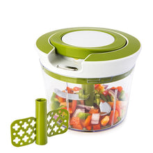 Load image into Gallery viewer, Quick Pull String Food Chopper Spiral Slicer Powerful Manual Hand Held Chooper/Mixer/Blender  for kitchen knife kitchen tool