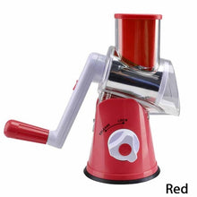 Load image into Gallery viewer, CUISHIP Vegetable Cutter Round Mandoline Slicer Potato Carrot Grater Slicer with 3 Stainless Steel Chopper Blades Kitchen Tool